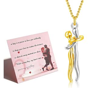 زوجين المعانقة قلادة اثنين منغم حنون زوجين عناق القلائد عيد الحب الحب عناق قلادة قلادة زوجين قلادة له ولها هدايا عيد الحب لصديقها صديقة in Kuwait