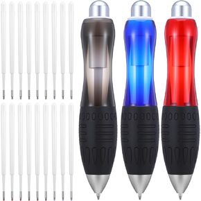 21 Pcs Big Fat Pens Aids Writing, Heavy Weighted Pen Large Wide Grip Pen for Tremor Arthritis Low Grip Strength Parkinson Carpal Tunnel (3 Pens + 18 Refills) in Kuwait