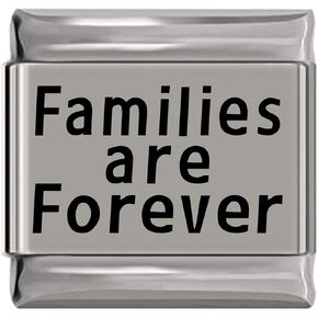 NewCharms Families are Forever Laser Engraved Italian Charm (9mm Standard Size) in Kuwait