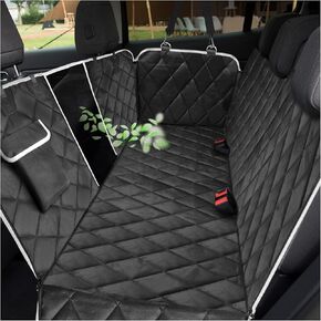 BIKAEIK Dog Car Seat Cover for Back Seat,Waterproof with Mesh Window and Storage Pocket,Durable Scratchproof Nonslip Rear Dog Car Hammock with Universal Size Fits for Car/Truck/SUV in Saudi Arabia