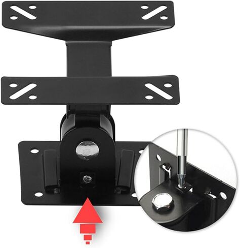 حامل تثبيت على الحائط عالمي قابل للتعديل 4X لشاشات LCD LED مقاس 15-27 بوصة، ودعامة تلفزيون قابلة للسحب، وحامل حائط قابل لضبط الارتفاع لتجربة مشاهدة مثالية in Kuwait