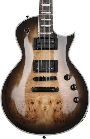 جيتار كهربائي ESP 6 String LTD Deluxe EC-1000، انفجار طبيعي أسود، يمين، (LEC1000BPBLKNB) in Kuwait