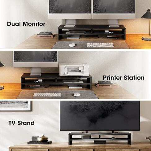 حامل شاشة Fenge، حامل شاشة كمبيوتر 31.5 بوصة للمكتب مع حامل سماعة الرأس لسطح المكتب in Kuwait
