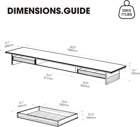 حامل شاشة مزدوج من فينج مع سماعة رأس للمكتب، أسود in Kuwait