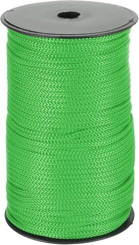 MECCANIXITY 1/4 Inch Polypropylene Rope Braided Ropes, 328ft Nylon Rope Hollow Utility Cord for Clothesline, Camping, Hiking, Outdoor, Black in Saudi Arabia