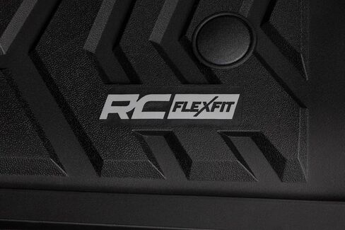 Rough Country Front Flex-Fit Floor Mats for Ford F-250/F-350 SuperDuty (2017-2024) - Non-Slip TPE Rubber Mat, Waterproof, Front Set in Saudi Arabia