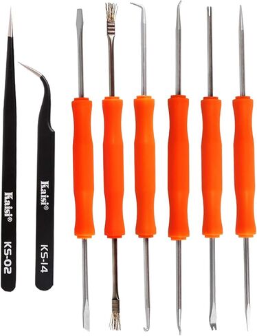 أداة إصلاح مساعدة لحام مزدوجة الجوانب من Kaisiking مكونة من 6 قطع مع ملاقط دقيقة لإصلاح الإلكترونيات واللحام in Kuwait