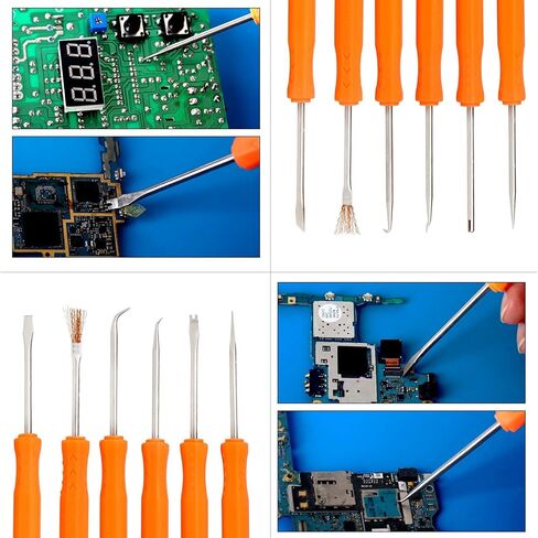 أداة إصلاح مساعدة لحام مزدوجة الجوانب من Kaisiking مكونة من 6 قطع مع ملاقط دقيقة لإصلاح الإلكترونيات واللحام in Kuwait