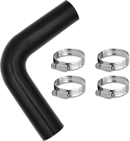 خرطوم عنق حشو وقود البنزين 2 1/4 بوصة مع 4 مشابك - استبدال خرطوم خزان الغاز بطول 15 7/8 بوصة (2.25 بوصة معرف 90 درجة) in Kuwait