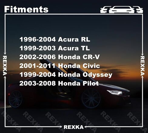 10 قطع من مشابك قولبة جانبية للجسم من Rexka لسيارة Honda Acura 75305-S0A-003 Civic CR-V Odyssey RL TL in Kuwait