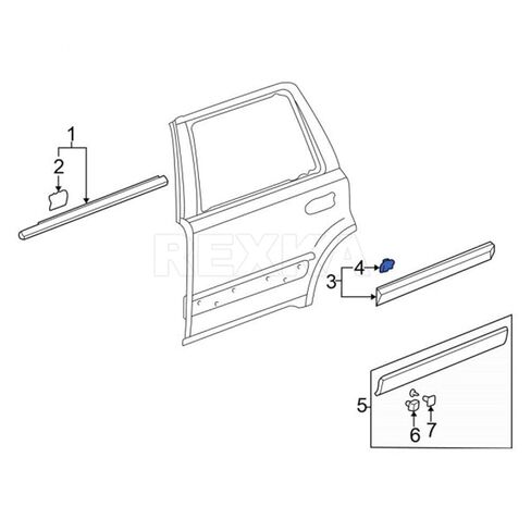 10 قطع من مشابك قولبة جانبية للجسم من Rexka لسيارة Honda Acura 75305-S0A-003 Civic CR-V Odyssey RL TL in Kuwait