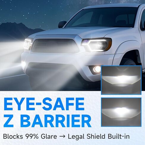 ELH 500% Brighter LED Projector Headlight Assemblies Fit For 2012-2015 Toyota Tacoma w/LED DRL Sequential Turn Light Headlamp (RGB Breathing LED Design Activates Exclusively During Startup) in Kuwait