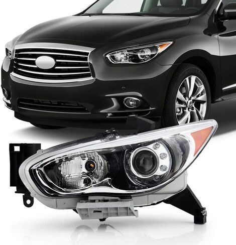 ACANII-لـ [HID/Xenon Model] 2013-2015 إنفينيتي JX35 | مجموعة المصابيح الأمامية لجهاز العرض QX60 من الجانب الأيسر للسائق in Saudi Arabia