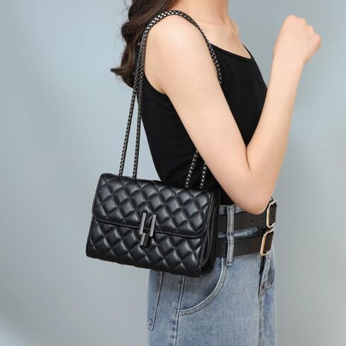 Women's Crossbody Bag, Small Lady Handbag with Metal Chain, Shoulder Bag, Elegant Evening/Festival/Phone Clutch for Women, Christmas Gift,Birthday Gift in Saudi Arabia