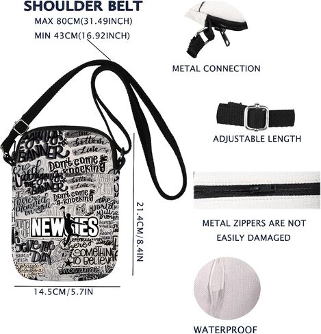 VAMSII N Crossbody Bag Theatre Lover Gift Musical Themed Gift Drama Actor Actress Gifts in Saudi Arabia