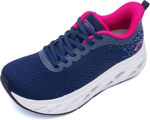 Wide Walking Shoes for Women Arch Support Sneakers Plantar Fasciitis Orthotic Tennis Shoes for Foot Pain Relief, US Size 6-11 in Saudi Arabia