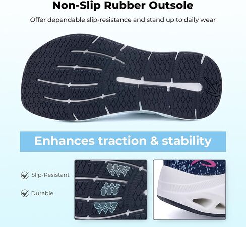 Wide Walking Shoes for Women Arch Support Sneakers Plantar Fasciitis Orthotic Tennis Shoes for Foot Pain Relief, US Size 6-11 in Saudi Arabia