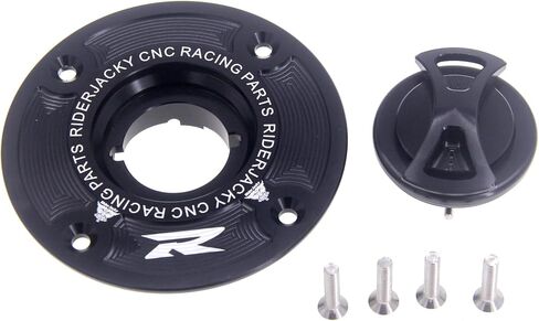 Keyless Gas Cap Fuel Tank Cover For Suzuki GSXR 600 GSXR-750 From 1994-to 2003 | GSXR1000 2001 2002 (Black) in Kuwait