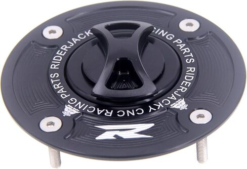 Keyless Gas Cap Fuel Tank Cover For Suzuki GSXR 600 GSXR-750 From 1994-to 2003 | GSXR1000 2001 2002 (Black) in Kuwait