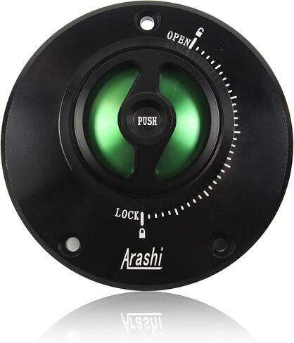 Arashi CNC Keyless Fuel Tank Gas Cap Cover for Kawasaki Ninja ZX10R, ZX1400, ZX14R, ZZR1400, ZX6R ZX636, ZX6RR, ZX9R, ZZR1200, ZZR600, ER400 ER4N, VERSY.S 650, VERSY.S 1000 Green in Kuwait