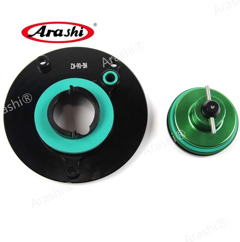 Arashi CNC Keyless Fuel Tank Gas Cap Cover for Kawasaki Ninja ZX10R, ZX1400, ZX14R, ZZR1400, ZX6R ZX636, ZX6RR, ZX9R, ZZR1200, ZZR600, ER400 ER4N, VERSY.S 650, VERSY.S 1000 Green in Kuwait