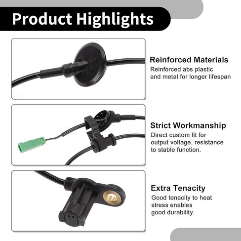 ABS Wheel Speed Sensor No.EC024372YK Rear Left Driver Side Fit for Ford Escape 2001-2008 in Saudi Arabia