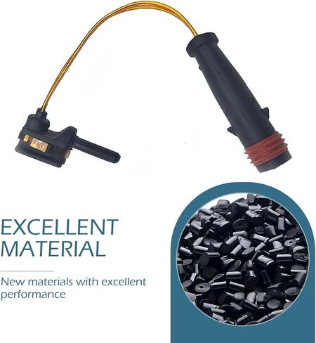 4 PCS Brake Pad Sensor, Front Rear Brake Pad Wear Sensor Alarm Cable, Detection Assembly OEM# 2115401717 2205400617 2205400717, Compatible with Mercedes-Benz E350 W211 W220 C300 C350 (Black) in Kuwait