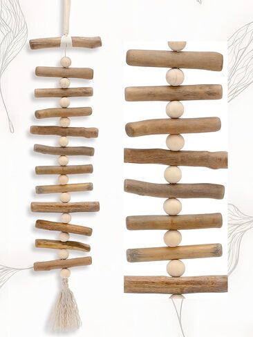 Yerliker خشبي Driftwood جدار ديكور Driftwood جدار معلق خشب إكليل للحرف اليدوية الريفية الساحلية الفن المحيط شاطئ غرفة ديكور للمنزل غرفة المعيشة غرفة نوم منزل الشاطئ والهدايا in Kuwait