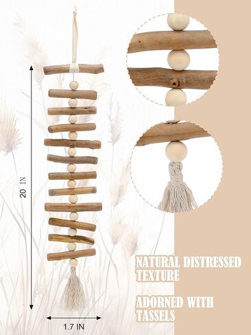 Yerliker خشبي Driftwood جدار ديكور Driftwood جدار معلق خشب إكليل للحرف اليدوية الريفية الساحلية الفن المحيط شاطئ غرفة ديكور للمنزل غرفة المعيشة غرفة نوم منزل الشاطئ والهدايا in Kuwait