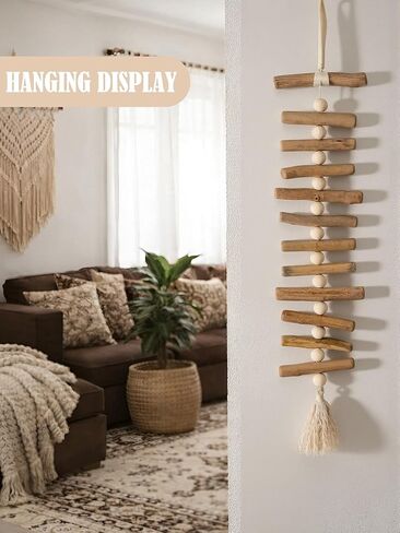 Yerliker خشبي Driftwood جدار ديكور Driftwood جدار معلق خشب إكليل للحرف اليدوية الريفية الساحلية الفن المحيط شاطئ غرفة ديكور للمنزل غرفة المعيشة غرفة نوم منزل الشاطئ والهدايا in Kuwait