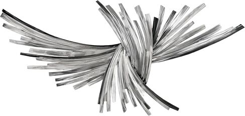 Touch of Class Infinity Gold Metal Wall Sculpture | Handcrafted Abstract Steel Wall Art | By JasonW Studios(R) | Modern Contemporary Decor | Curved Strips | Living Room Home Office Entryway in Saudi Arabia