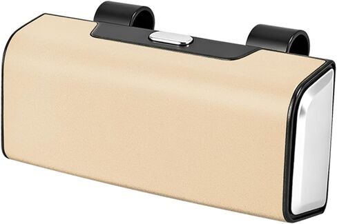 Car Sunglasses Holder for Sun Visor, Button Leather Eyeglass Hanger and Interior Storage Box in Saudi Arabia