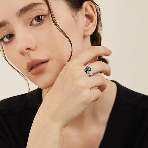 CHENGHONG NA Sobriety Gifts 925 Sterling Silver Abalone Ring AA Alcoholics Anonymous NA Narcotics Ring Recovery Jewelry for Women in Kuwait