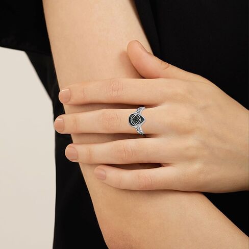 CHENGHONG NA Sobriety Gifts 925 Sterling Silver Abalone Ring AA Alcoholics Anonymous NA Narcotics Ring Recovery Jewelry for Women in Kuwait