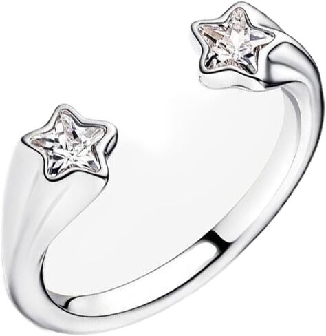 Sparkling Ring Fit Women Fashion Gifts 925 Sterling Silver DIY Jewelry in Saudi Arabia