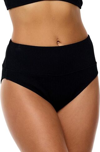 Next by Athena Womens Mini Pucker Rib Harmony Highwaist Swimsuit Bottom in Kuwait