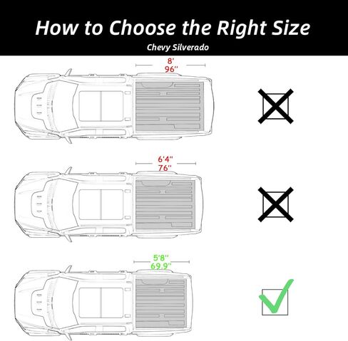 Retractable Truck Bed Tonneau Cover Compatible with 2014-2026 Chevy Silverado/GMC Sierra 1500 (5'8" /69" Bed) Black Matte Aluminum Waterproof Password Lock in Saudi Arabia