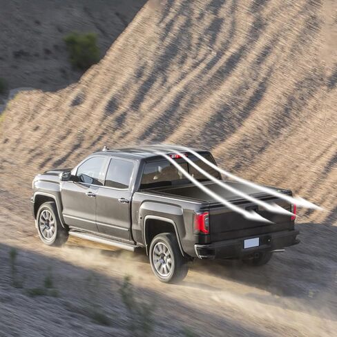 Retractable Truck Bed Tonneau Cover Compatible with 2014-2026 Chevy Silverado/GMC Sierra 1500 (5'8" /69" Bed) Black Matte Aluminum Waterproof Password Lock in Saudi Arabia