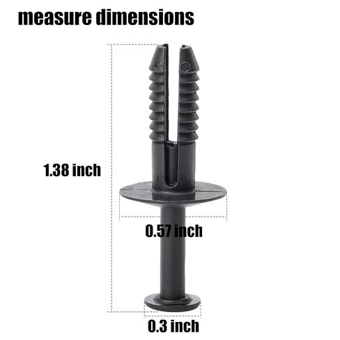 100 Pcs Plastic Fastener Push Pins Universal Fit Electric/Gas Yamaha Golf Cart X-Mas Club Cart EZGO TXT RXV Tree Rivets Clips Replace# 1010434, 16816-G1, 16816-G2, 10-9150-NS, 90269-06028 in Kuwait