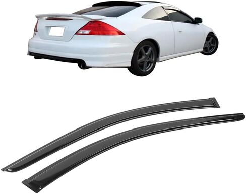 شريط IKON MOTORSPORTS على أقنعة النوافذ متوافق مع هوندا أكورد 2003-2007، دخان أكريليك ملون/شبه شفاف واقي من الشمس والمطر وفتحة تهوية للهواء in Saudi Arabia