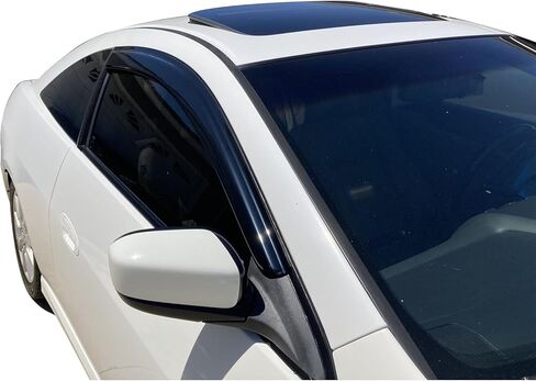 شريط IKON MOTORSPORTS على أقنعة النوافذ متوافق مع هوندا أكورد 2003-2007، دخان أكريليك ملون/شبه شفاف واقي من الشمس والمطر وفتحة تهوية للهواء in Saudi Arabia