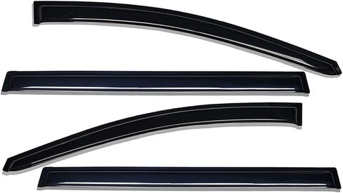 Lightronic Extra Durable Outside-Mount Auto Vent Window Visor, Fits 2011-2017 Honda Odyssey, UV Protection Rain Guard, Original Wind Deflector, No-Drill Easy Install, Dark Smoke, 4-Pcs in Saudi Arabia
