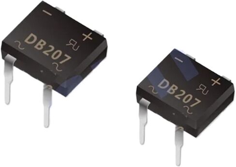 20 قطعة DB207 جسر المعدل DIP4 1000 فولت 2A DB207S مقومات صمام ثنائي الطاقة مكونات إلكترونية IC in Kuwait