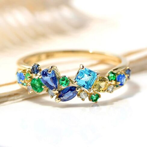 Delicate Gold Color Bright Cubic Zirconia Rings for Women Graceful Accessories for Engagement in Saudi Arabia