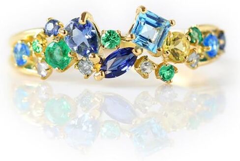 Delicate Gold Color Bright Cubic Zirconia Rings for Women Graceful Accessories for Engagement in Saudi Arabia