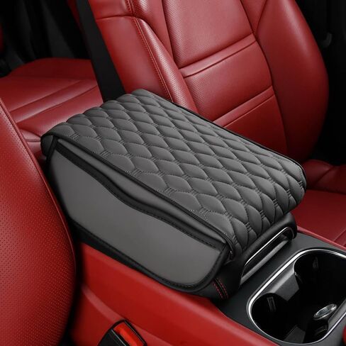 for Volkswagen VW Beetle /(Typ 5C) /2013 2014 2015 2016 2017 2018 2019 Car Center Console Cover, Leather Memory Foam Protection Pad, Hand Rest Pillow with Height Increase, Interior Accessory in Saudi Arabia