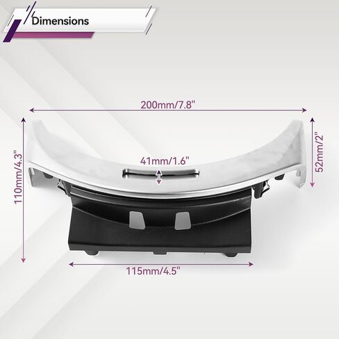 AUTOXBERT Front Center Console Cover Armrest Release Button Compatible with 2015-2021 Mercedes-Benz C Class C200 C300 C350E C400 C450 W205 2017-2021 AMG C43 GLC63 Replace# A2056803407, 2056803407 in Saudi Arabia