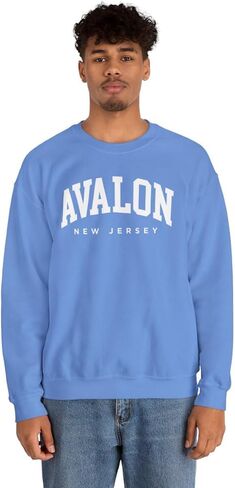 Avalon New Jersey Adult Unisex Crewneck Sweatshirt in Saudi Arabia