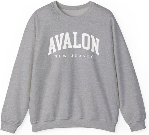 Avalon New Jersey Adult Unisex Crewneck Sweatshirt in Saudi Arabia