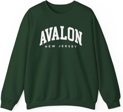 Avalon New Jersey Adult Unisex Crewneck Sweatshirt in Saudi Arabia